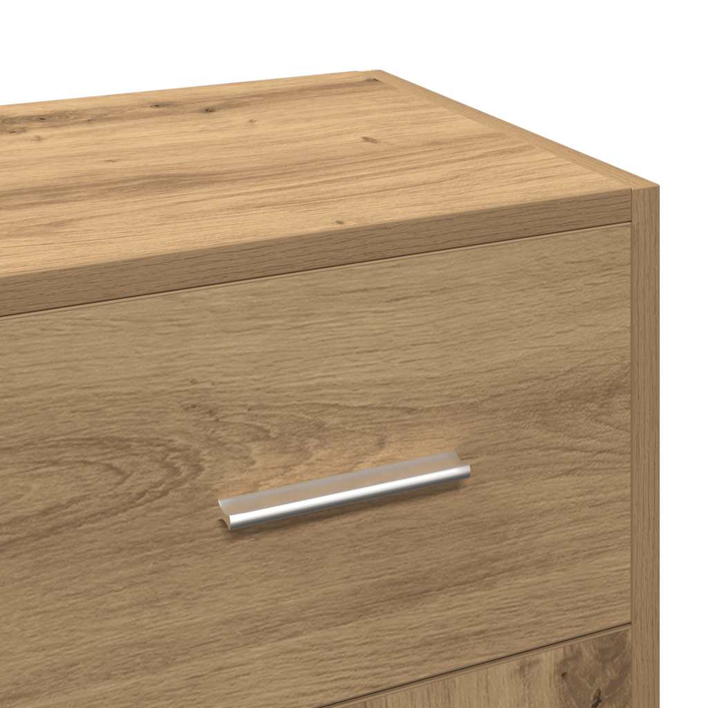vidaXL Ντουλάπι Αρτισιανή Δρυς 91x28x75 εκ. από Επεξεργασμένο Ξύλο