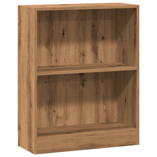 vidaXL Βιβλιοθήκη Αρτισιανή Δρυς 60x24x76 εκ. από Επεξεργασμένο Ξύλο
