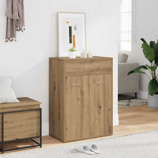 vidaXL Παπουτσοθήκη Αρτισιανή Δρυς 60x35x84 εκ. Επεξεργασμένο Ξύλο