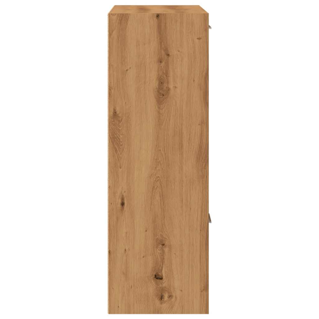 vidaXL Βιβλιοθήκη Τεχνίτης Δρυς 60,5x30x90 εκ. Επεξεργασμένο Ξύλο