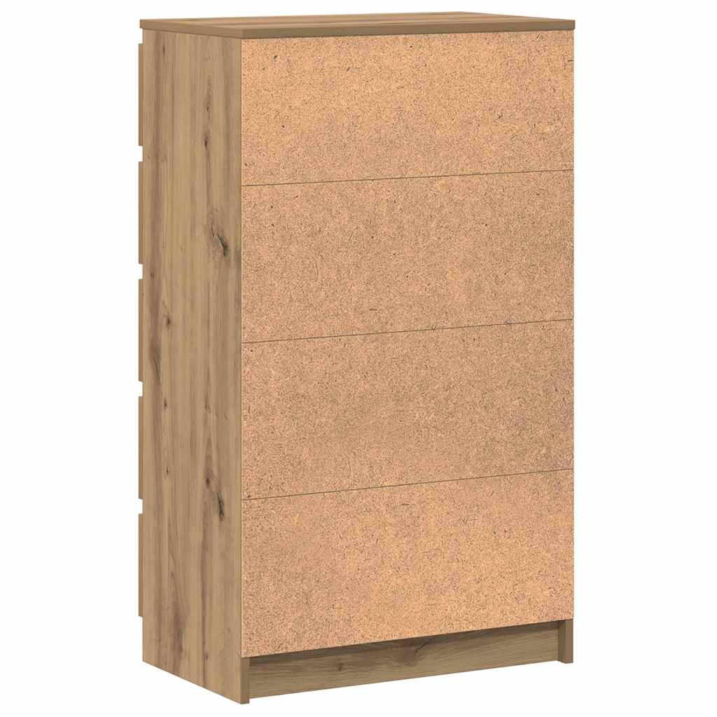 vidaXL Συρταριέρα Αρτισιανή Δρυς 60x36x103 εκ. από Επεξεργασμένο Ξύλο