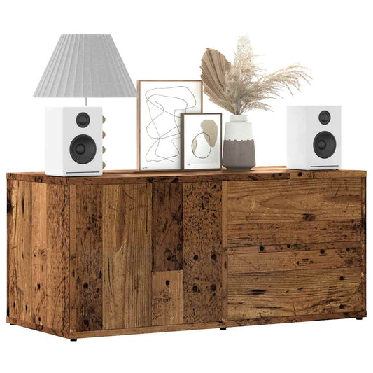 ντουλάπι τηλεόρασης vidaXL Παλιό ξύλο 80x34x35,5cm Κατασκευασμένο ξύλο