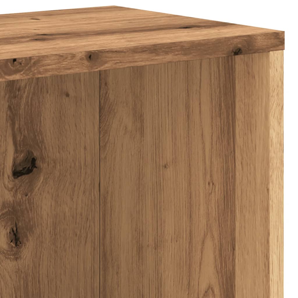 vidaXL Βιβλιοθήκη Αρτισιανή Δρυς 67x24x161 εκ. Επεξ. Ξύλο