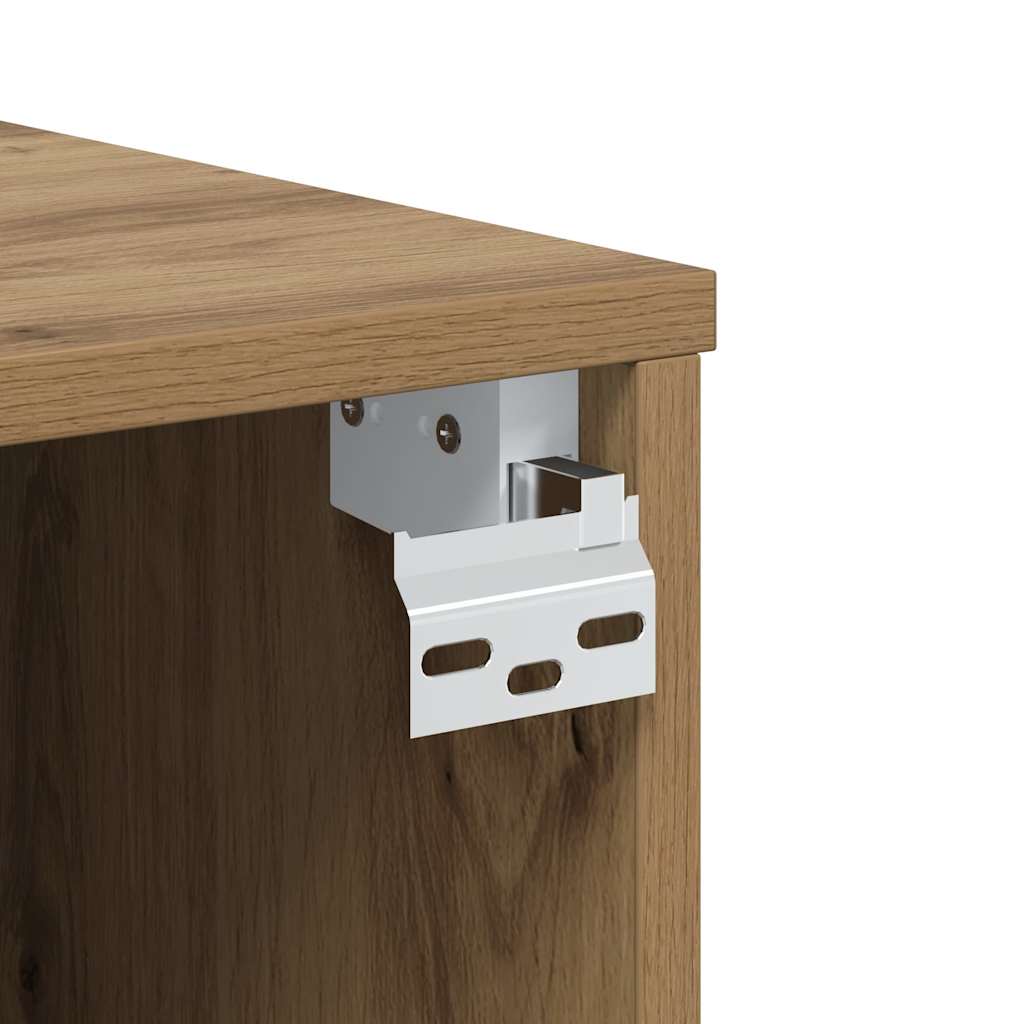 vidaXL Ντουλάπι Τηλεόρασης Τοίχου Artisan Δρυς 100x30x30 εκ Επ. Ξύλο