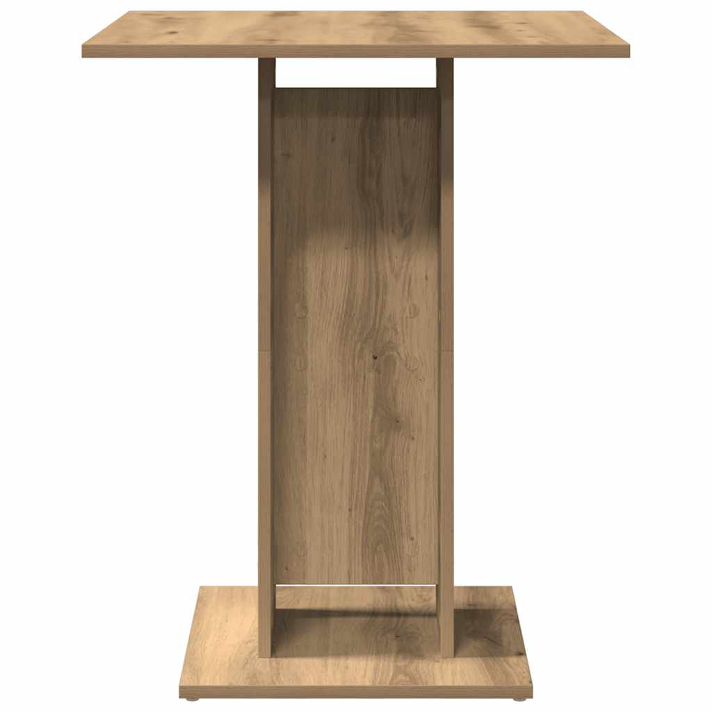 vidaXL Τραπέζι Bistro Χρώμα Τεχνίτης Δρυς 60 x 60 x 75 εκ. Μοριοσανίδα