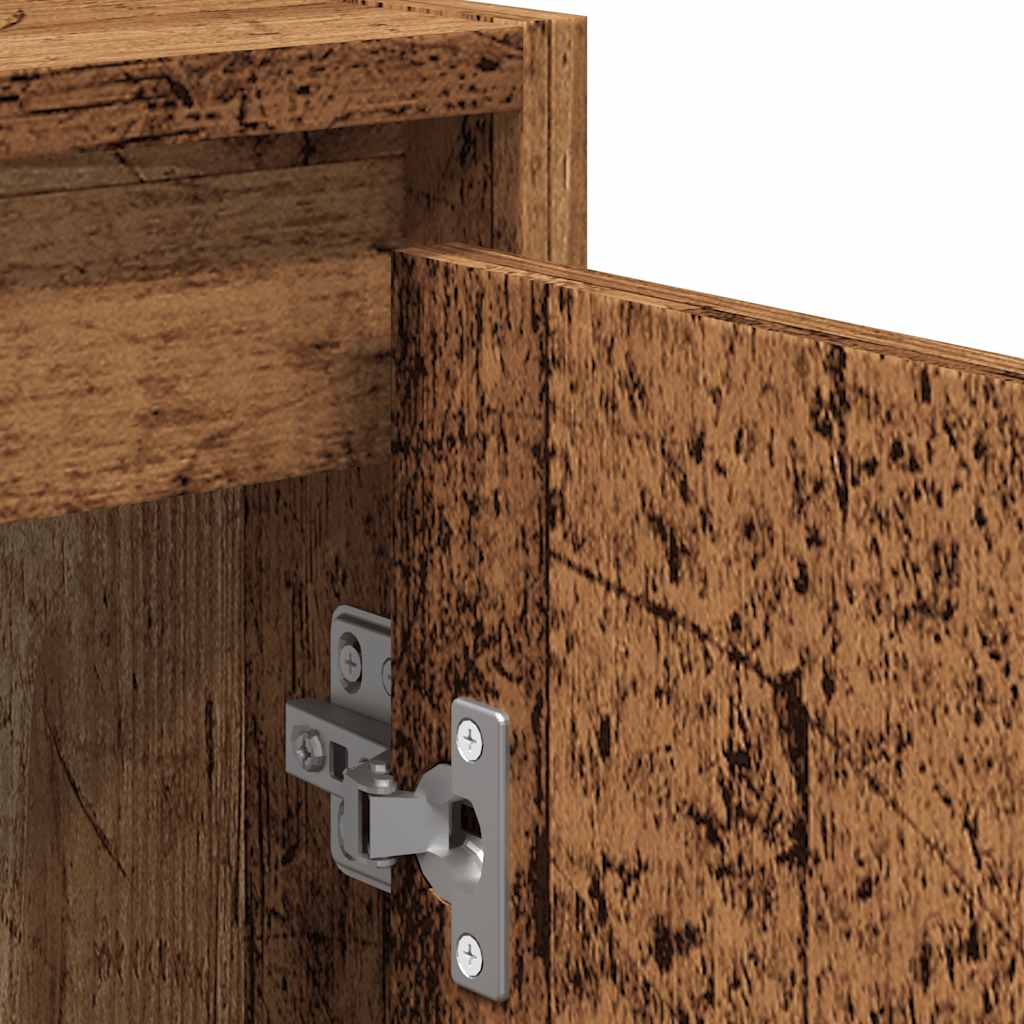 vidaXL Σετ Επίπλων Μπάνιου 2Τεμαχίων Παλιό Ξύλο από Επεξεργασμένο Ξύλο