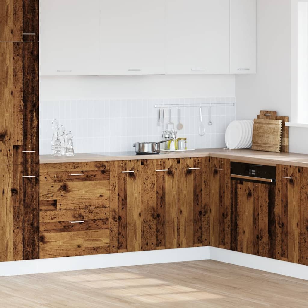 vidaXL Κάτω ντουλάπι Lyon Παλιό ξύλο 60x46x81,5 cm Κατασκευασμένο ξύλο