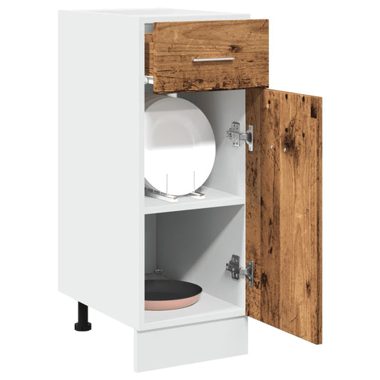 vidaXL Συρτάρι κάτω μέρος ντουλαπιού Lyon Παλιό ξύλο