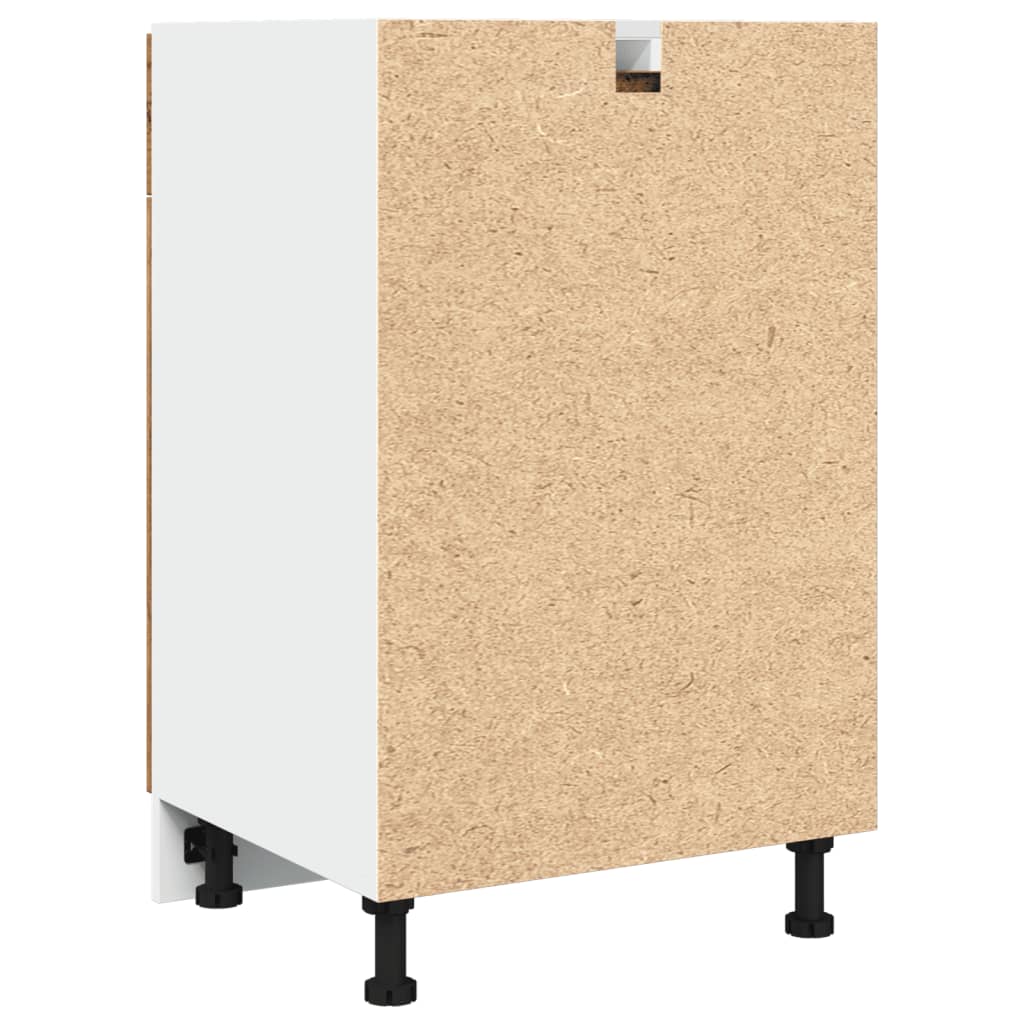 vidaXL Ντουλάπι με Συρτάρι Lyon Μαύρο 50x46x81,5 εκ. Επεξ. Ξύλο