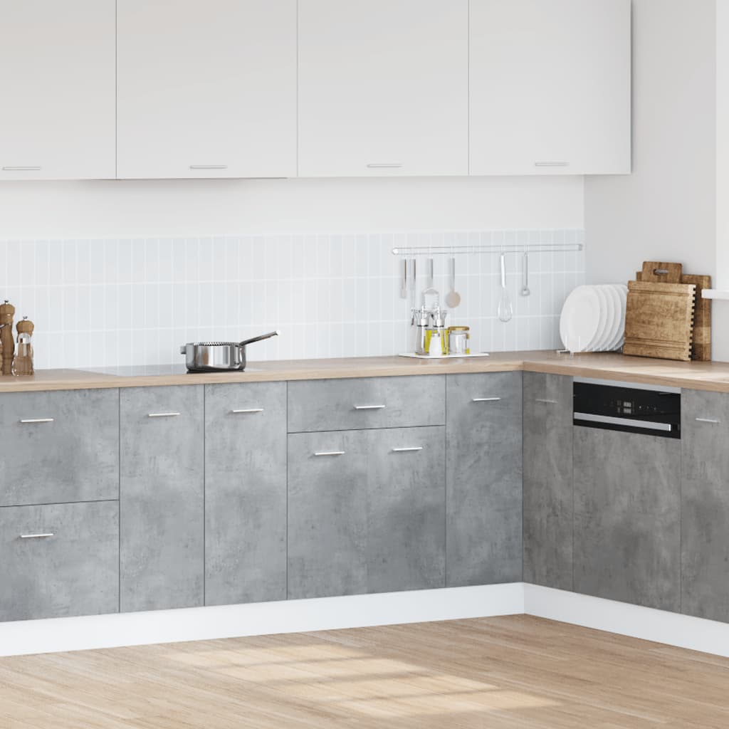 vidaXL Ντουλάπι με Συρτάρι Lyon Γκρι Σκυροδέματος 60x46x81,5 εκ