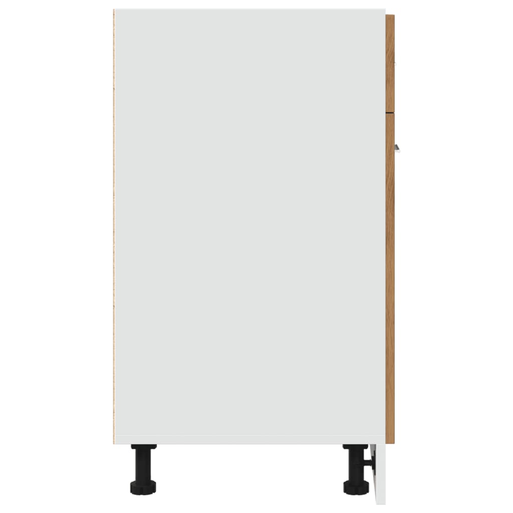 vidaXL Έπιπλο Με Συρτάρι Lyon Artisan Δρυς 60x46x81,5εκ. Επεξεργ. Ξύλο