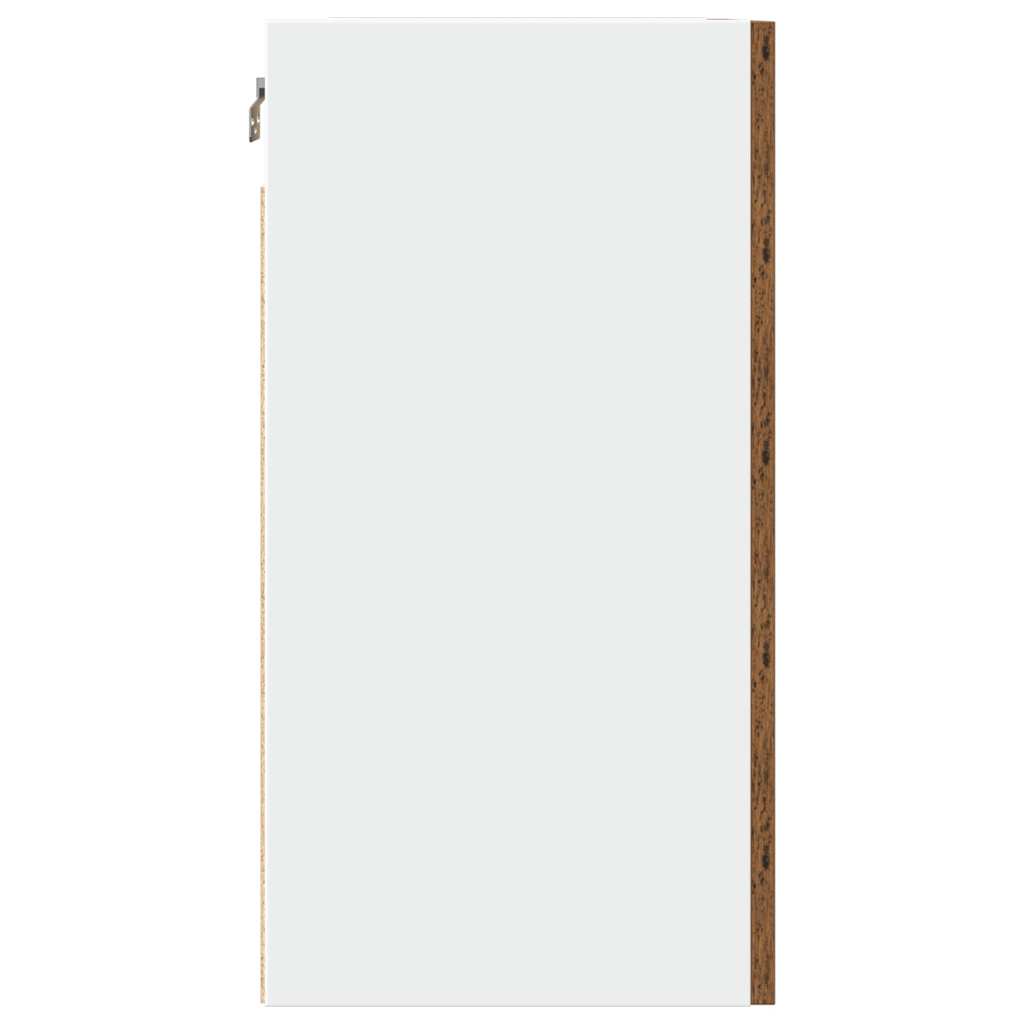 vidaXL κρεμαστά ντουλάπια Lyon 2 τεμάχια Παλιό ξύλο