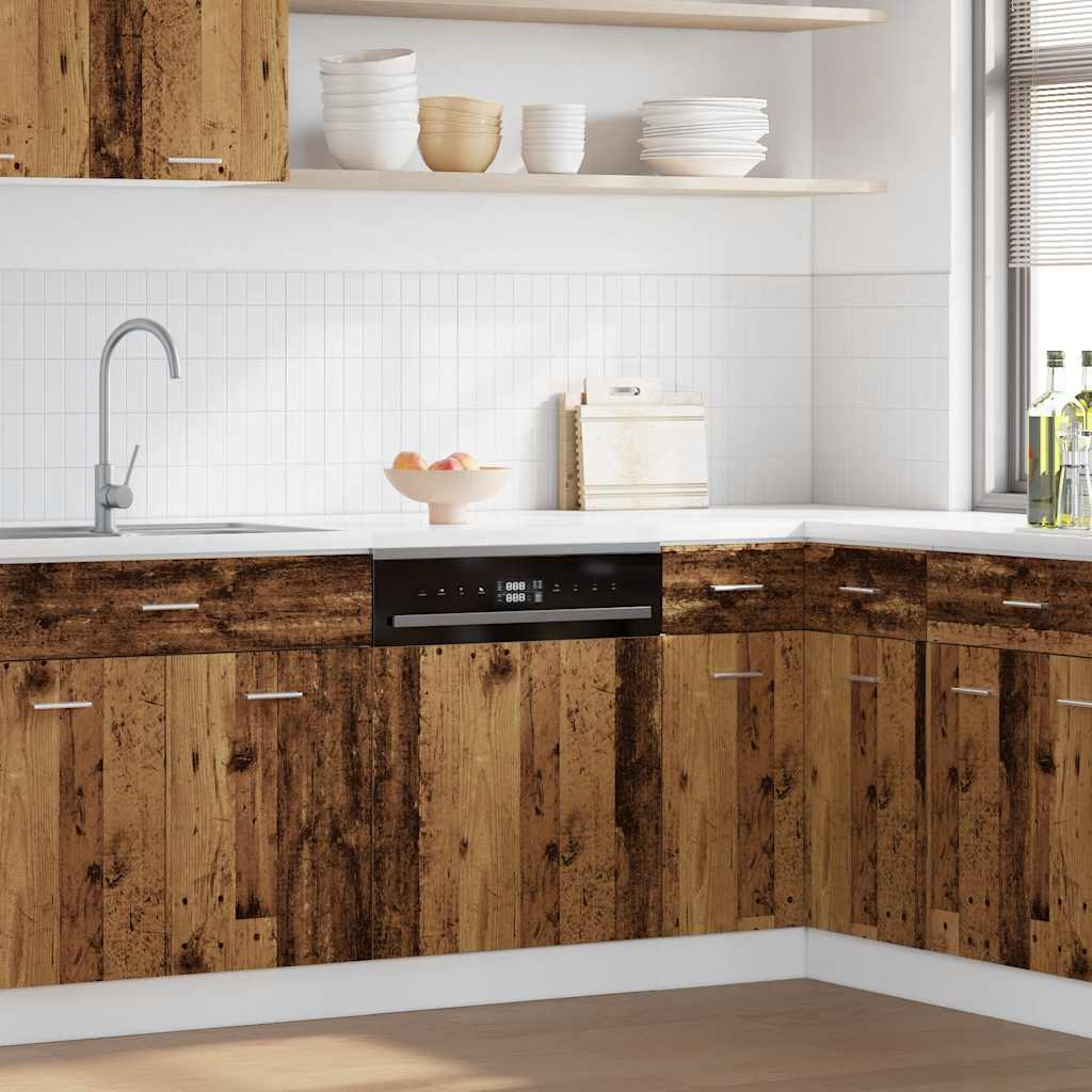 vidaXL Πλυντήριο πιάτων Παλιό Lyon ξύλο 45x3x67 cm Κατασκευασμένο ξύλο