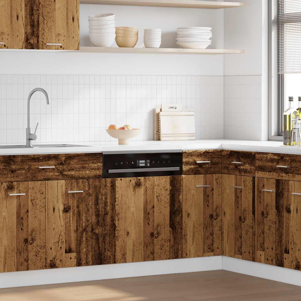 vidaXL Πλυντήριο πιάτων Πίνακας Lyon παλαιού ξύλου Κατασκευασμένο ξύλο