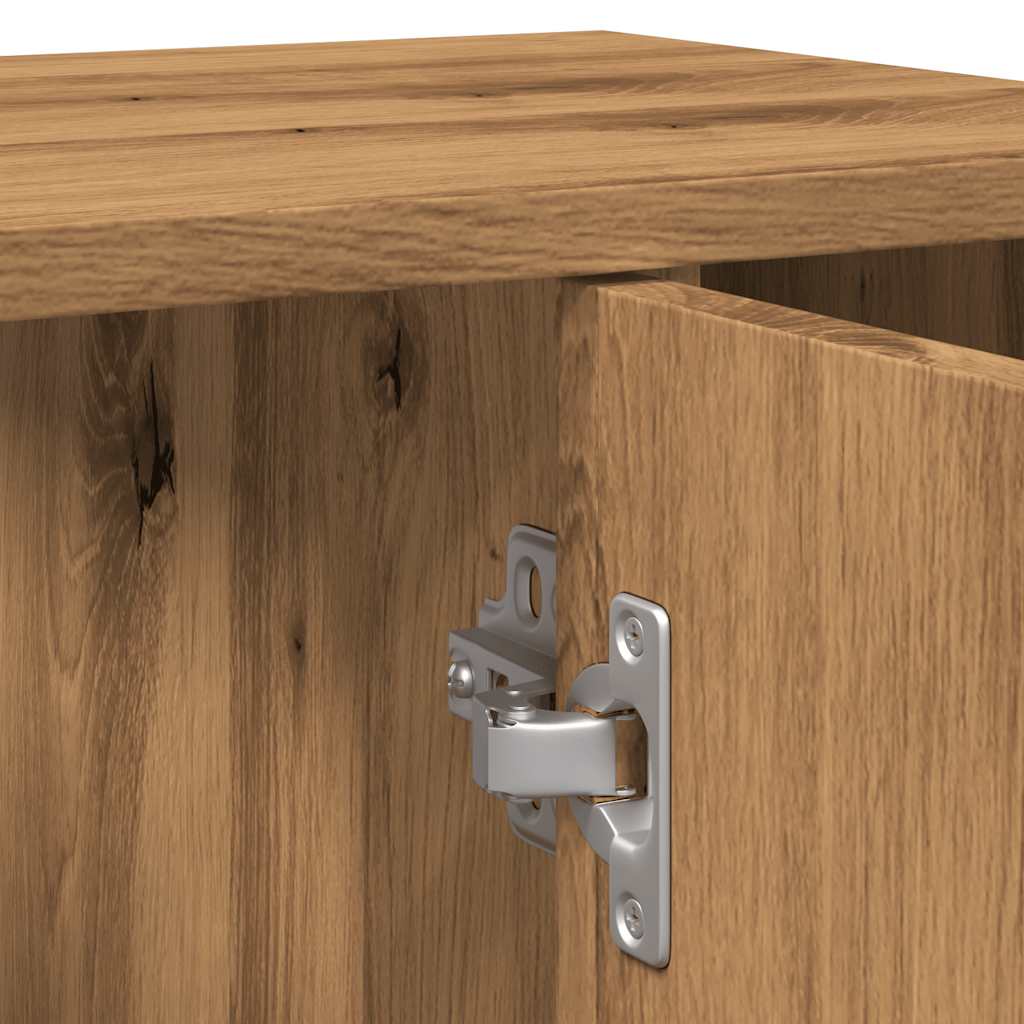 vidaXL Ντουλάπι μπάνιου Δρυς τεχνίτης 60x32x53,5cm Κατασκευασμένο ξύλο