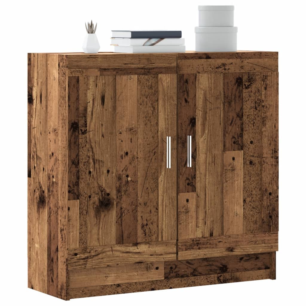 vidaXL Βιβλιοθήκη Παλιό Ξύλο 82,5 x 30,5 x 80 εκ. Μοριοσανίδα