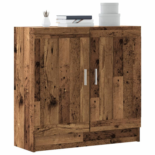 vidaXL Βιβλιοθήκη Παλιό Ξύλο 82,5 x 30,5 x 80 εκ. Μοριοσανίδα