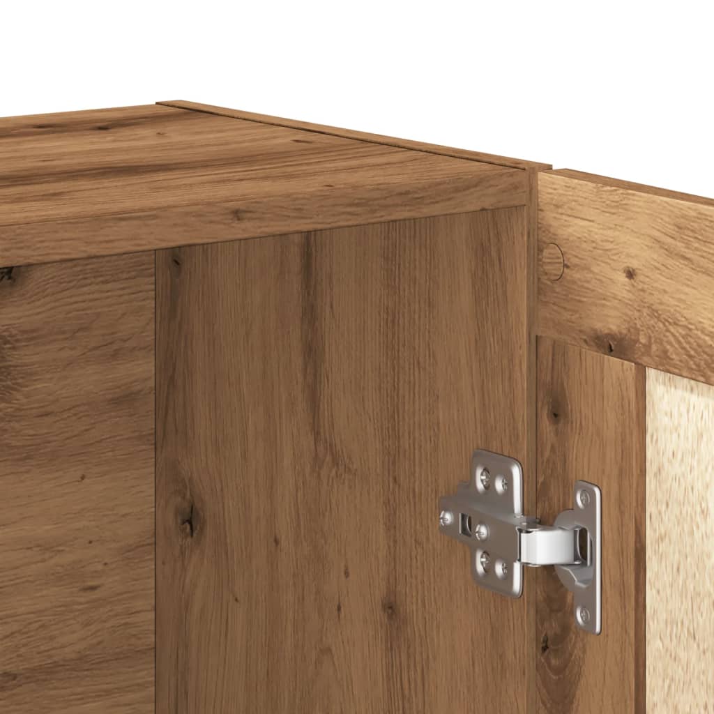 vidaXL Βιβλιοθήκη Artisan Δρυς 82,5x30,5x115 εκ. Επεξεργασμένο Ξύλο