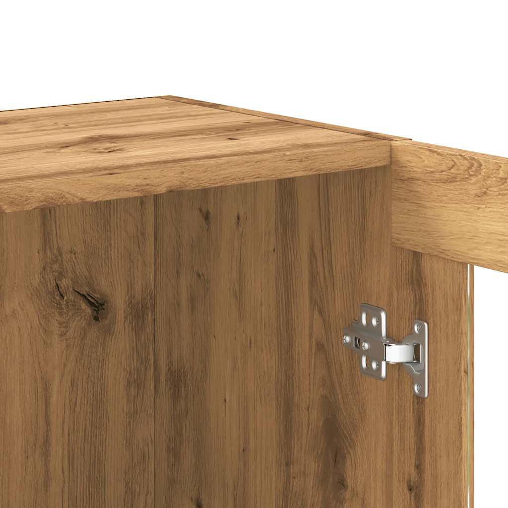 vidaXL Βιβλιοθήκη Artisan Δρυς 82,5x30,5x80 εκ. Επεξεργασμένο Ξύλο