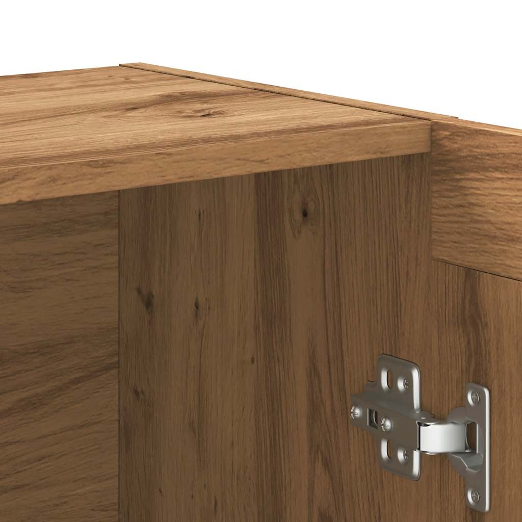 vidaXL Βιβλιοθήκη Artisan Δρυς 82,5x30,5x115 εκ. Επεξεργασμένο Ξύλο