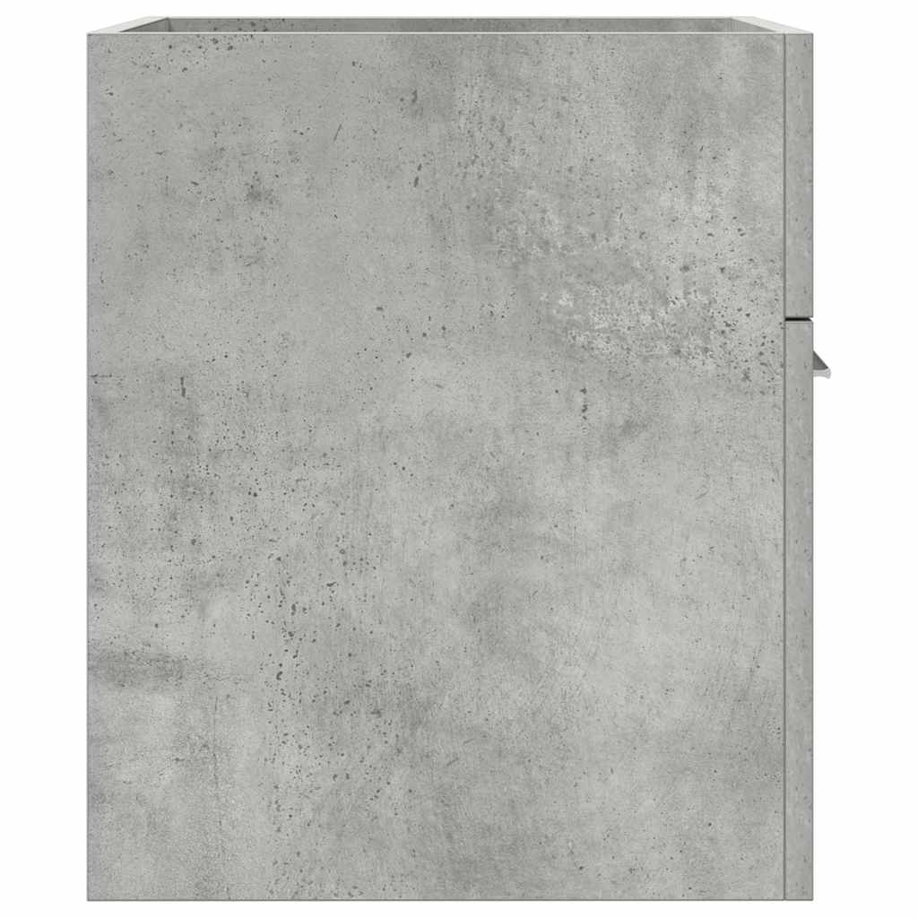 vidaXL Ντουλάπι νιπτήρα μπάνιου σκυρόδεμα γκρι Ξύλινη κατασκευή