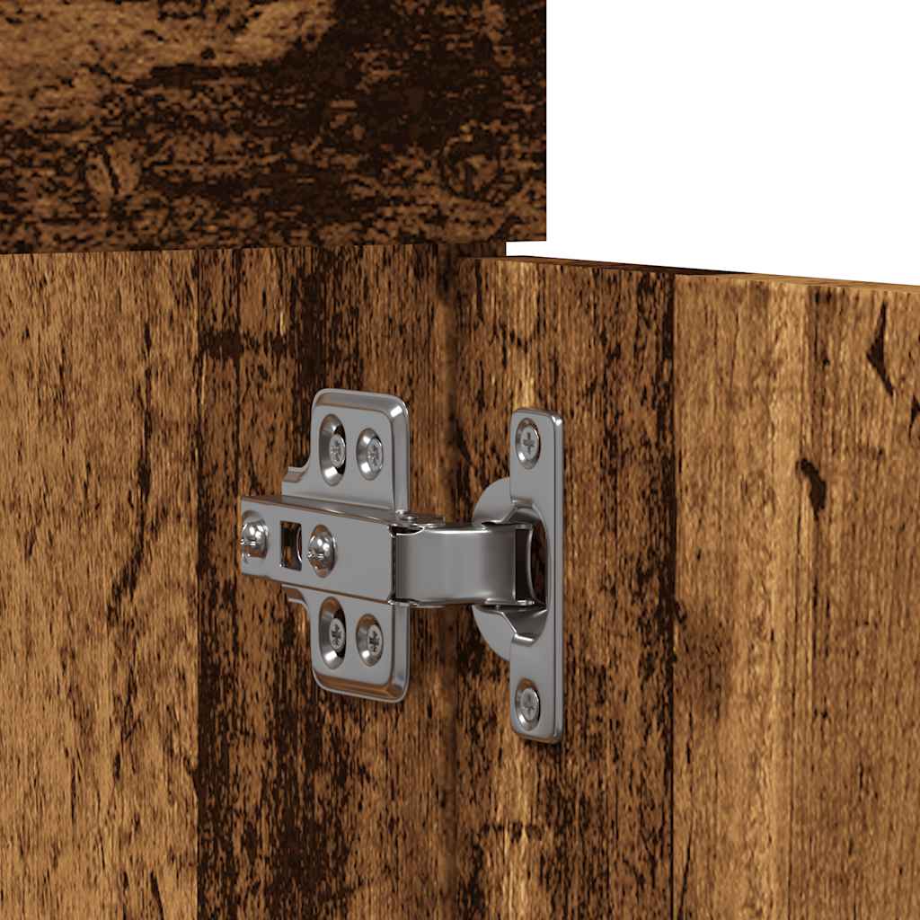 vidaXL Ντουλάπι Νιπτήρα Μπάνιου Όψη Παλαιού Ξύλου 80x38,5x46 εκ