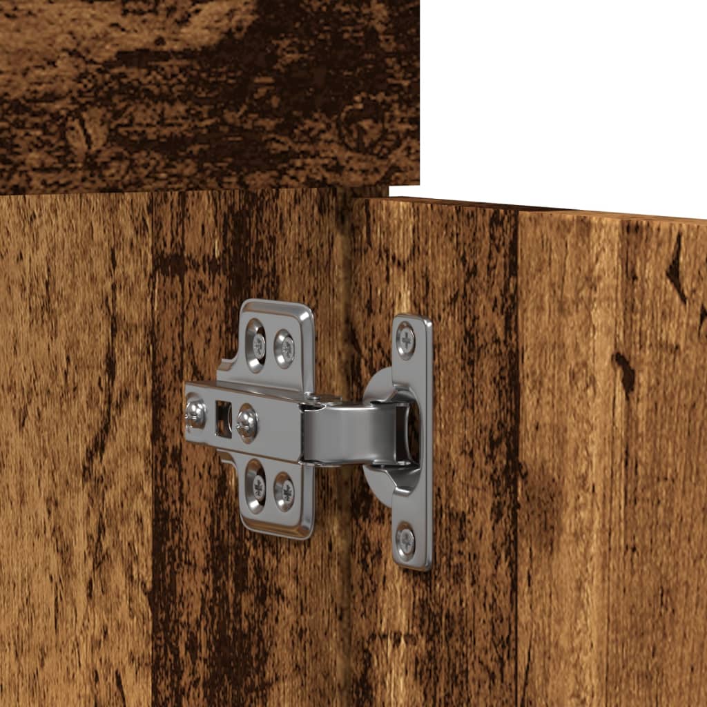 vidaXL Ντουλάπι Νιπτήρα Μπάνιου Παλιό Ξύλο 90x38,5x46 εκ. Επεξ. Ξύλο