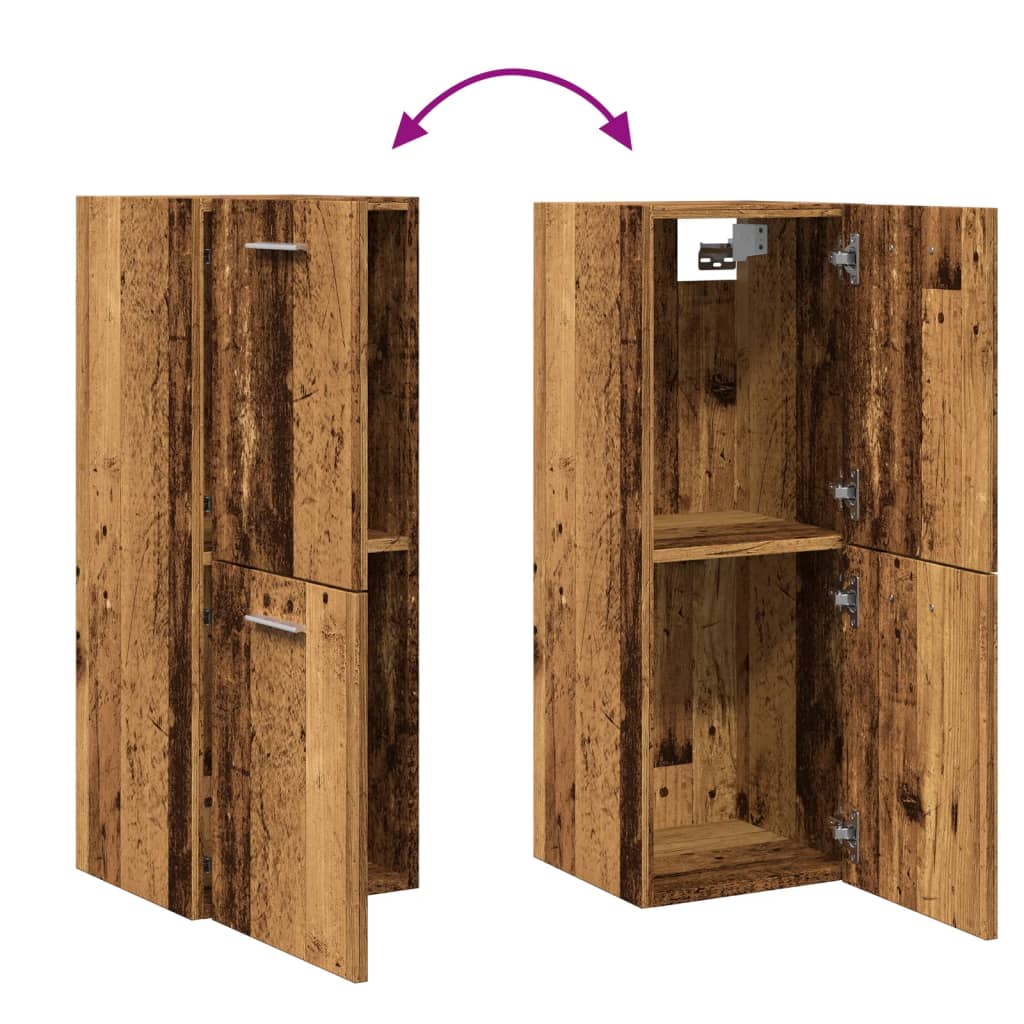 vidaXL Ντουλάπι Μπάνιου Κρεμαστό Παλ. Ξύλο 30x30x80 εκ. από Επ. Ξύλο