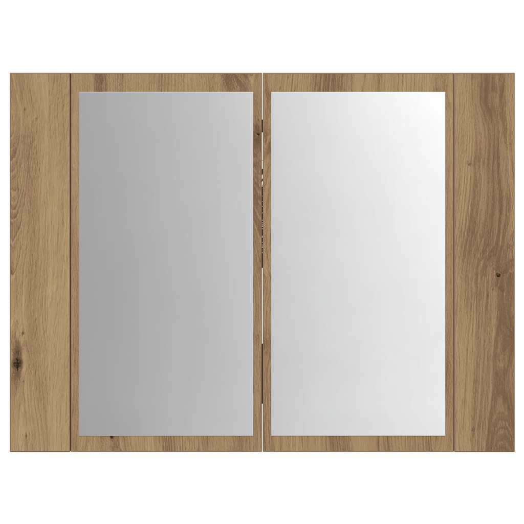 vidaXL Καθρέφτης Ντουλάπι Αρτισιανή Δρυς 60x12x45 εκ. Επεξ. Ξύλο