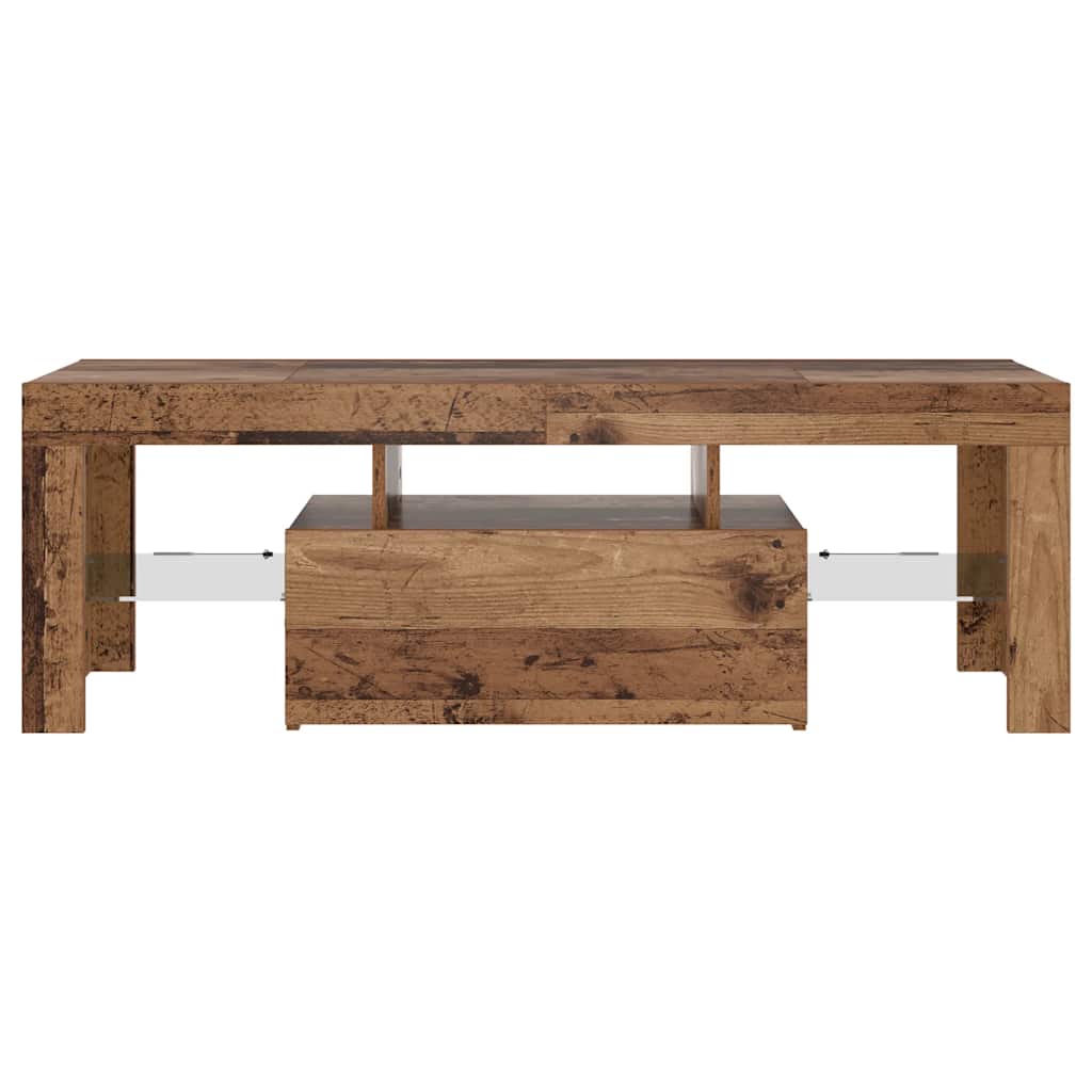 vidaXL Έπιπλο Τηλεόρασης LED Όψη Παλαιού Ξύλου120x36,5x40εκ.Επεξ. Ξύλο