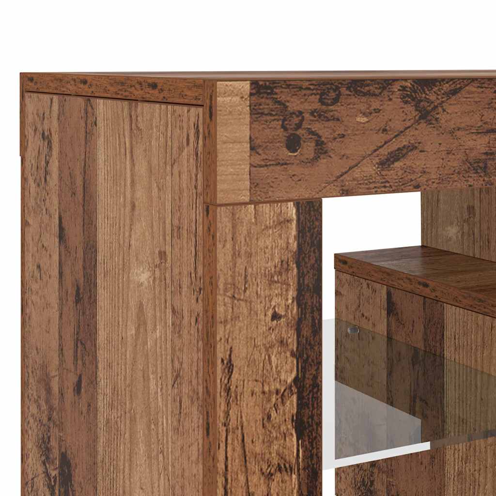 vidaXL Έπιπλο Τηλεόρασης LED Όψη Παλαιού Ξύλου120x36,5x40εκ.Επεξ. Ξύλο