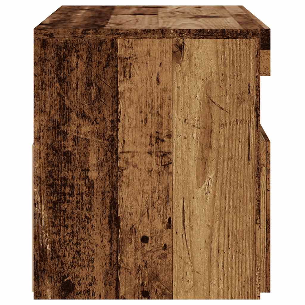 vidaXL Έπιπλο Τηλεόρασης LED Όψη Παλαιού Ξύλου 75x35x40 εκ. Επεξ. Ξύλο