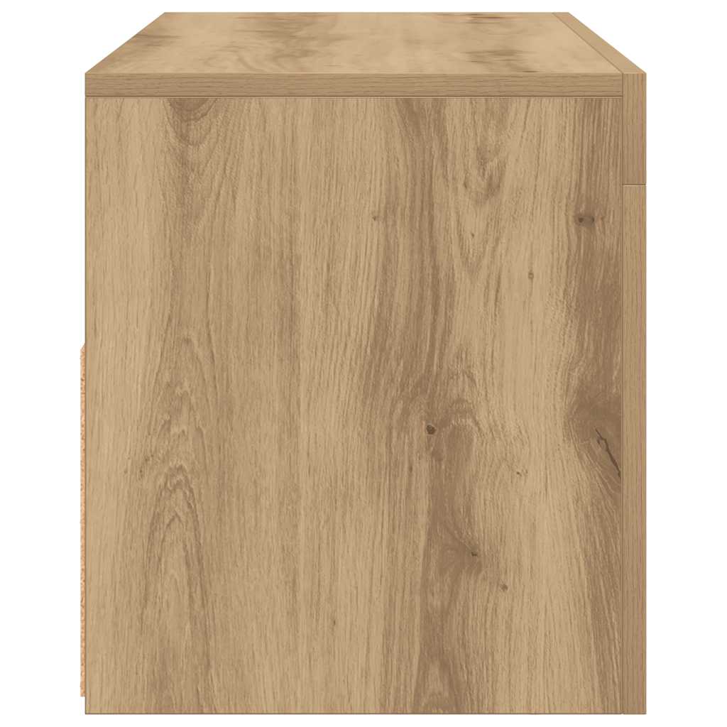 vidaXL Έπιπλο Τηλεόρασης με LED Αρτισιανή Δρυς 90x35x40 εκ Επεξ.Ξύλο