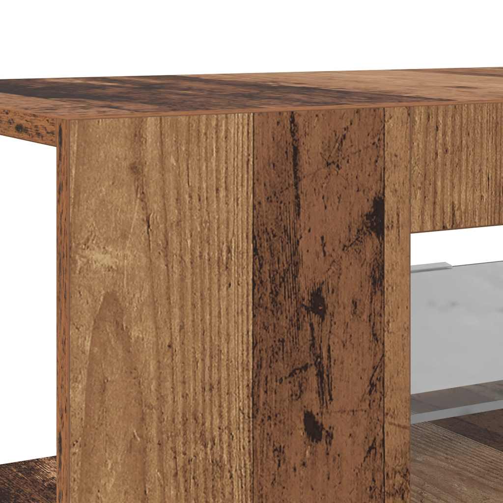 vidaXL Έπιπλο Τηλεόρασης LED Όψη Παλαιού Ξύλου 90x39x30 εκ. Επεξ. Ξύλο