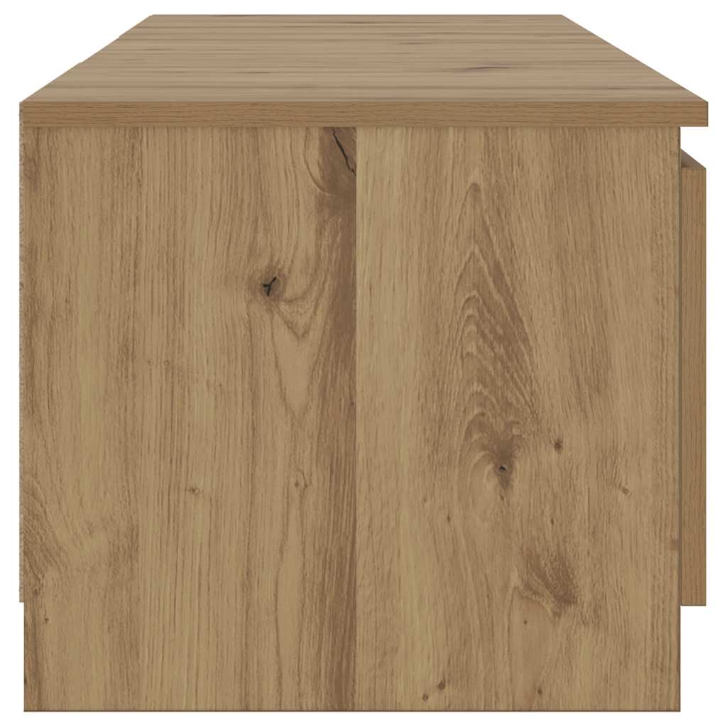 ντουλάπι τηλεόρασης vidaXL με φώτα LED Artisan Oak Κατασκευασμένο ξύλο