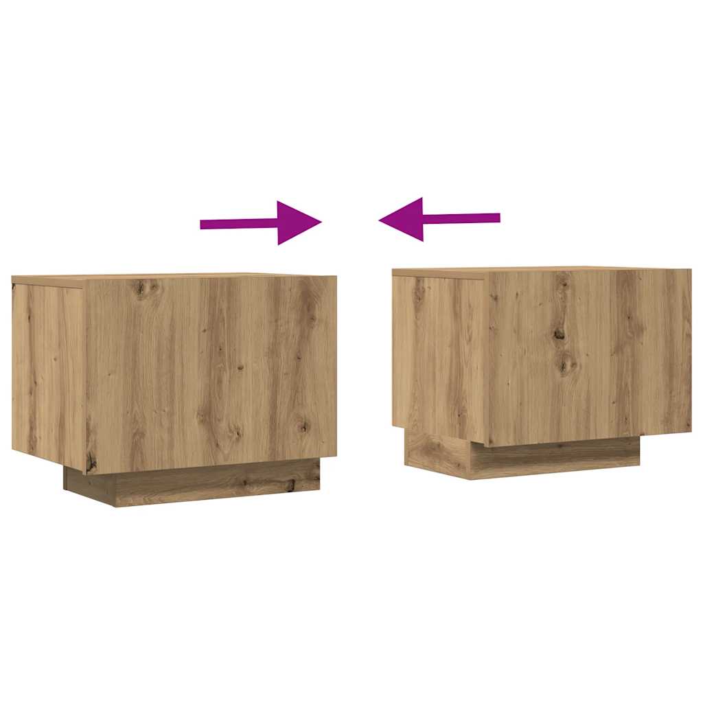 vidaXL Έπιπλο Τηλεόρασης Artisian Δρυς 100x35x40 εκ Επεξεργασμένο Ξύλο