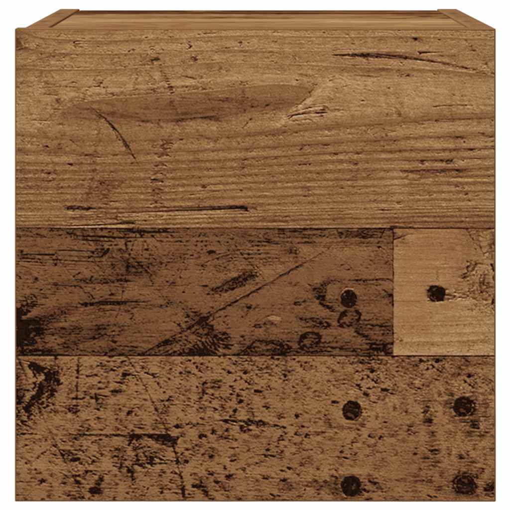 vidaXL Έπιπλο Τηλεόρασης Κρεμαστό Παλιό Ξύλο 30,5 x 30 x 30 εκ.