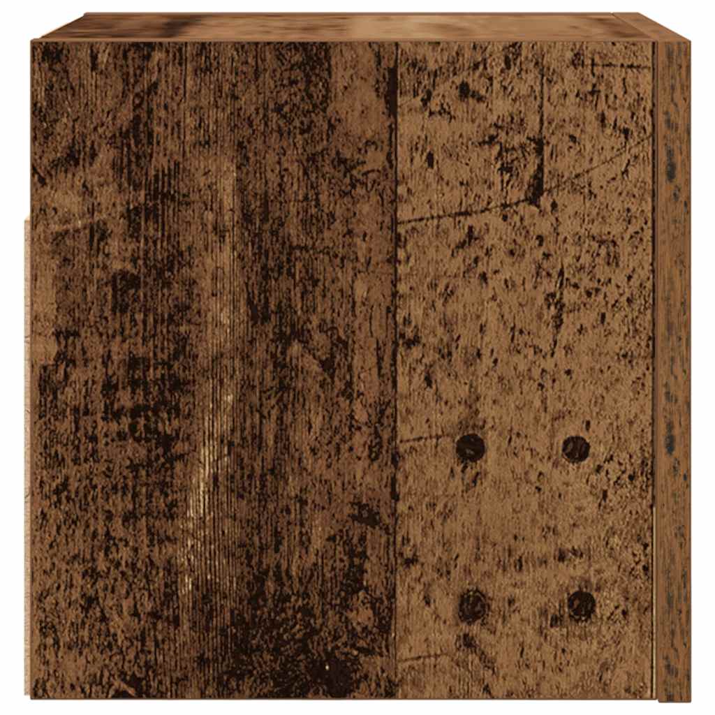 vidaXL Έπιπλο Τηλεόρασης Κρεμαστό Παλιό Ξύλο 30,5 x 30 x 30 εκ.