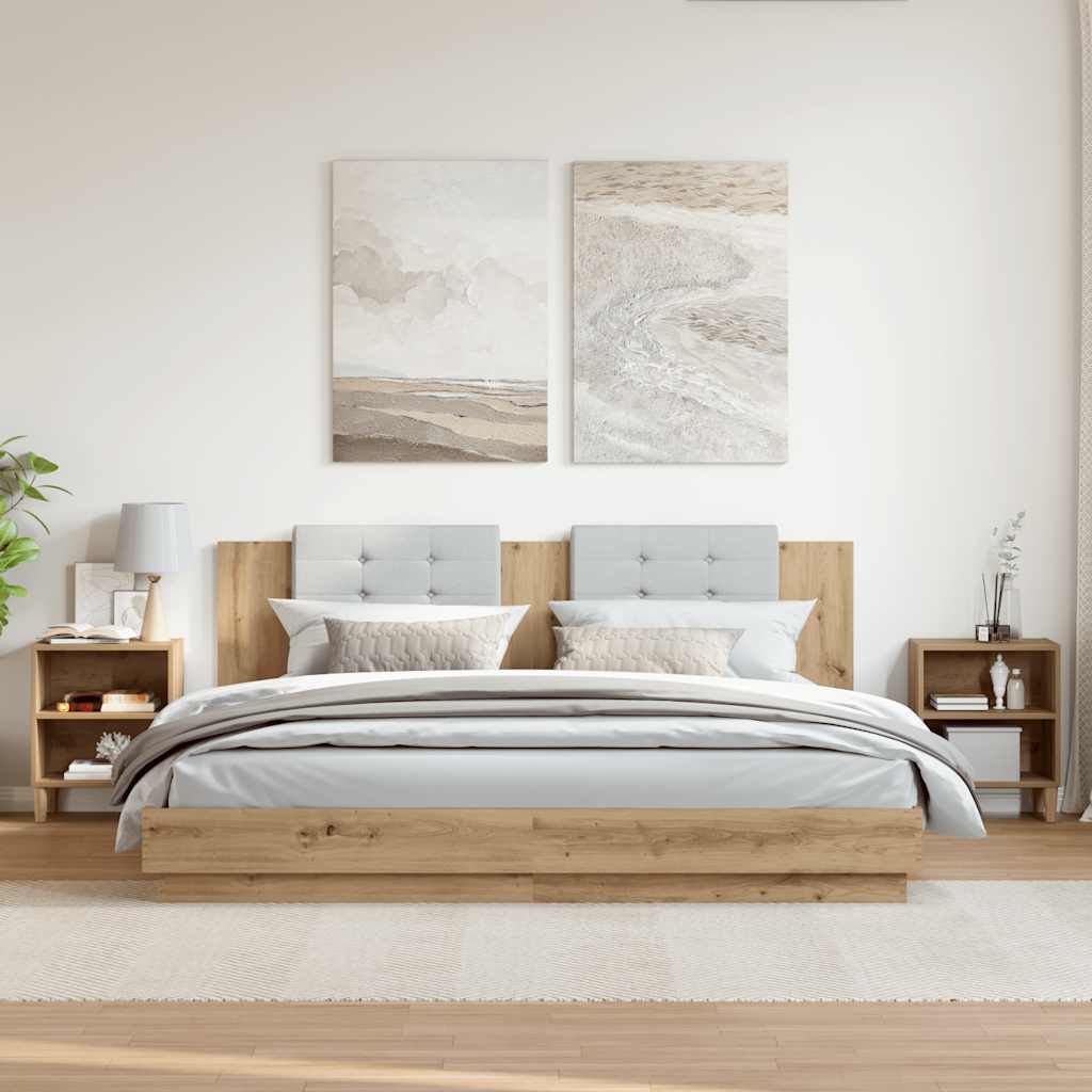 vidaXL Κομοδίνα 2 τεμ. 40x30x50 εκ. από Επεξεργασμένο Ξύλο