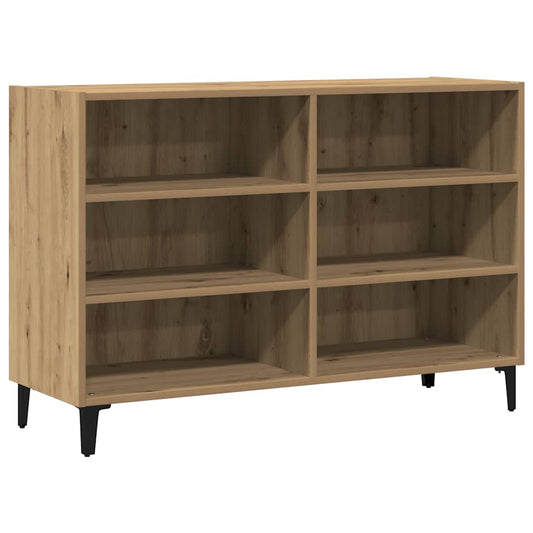 vidaXL Ραφιέρα Αρτισιανή Δρυς 103,5 x 35 x 70 εκ. από Επεξεργ. Ξύλο