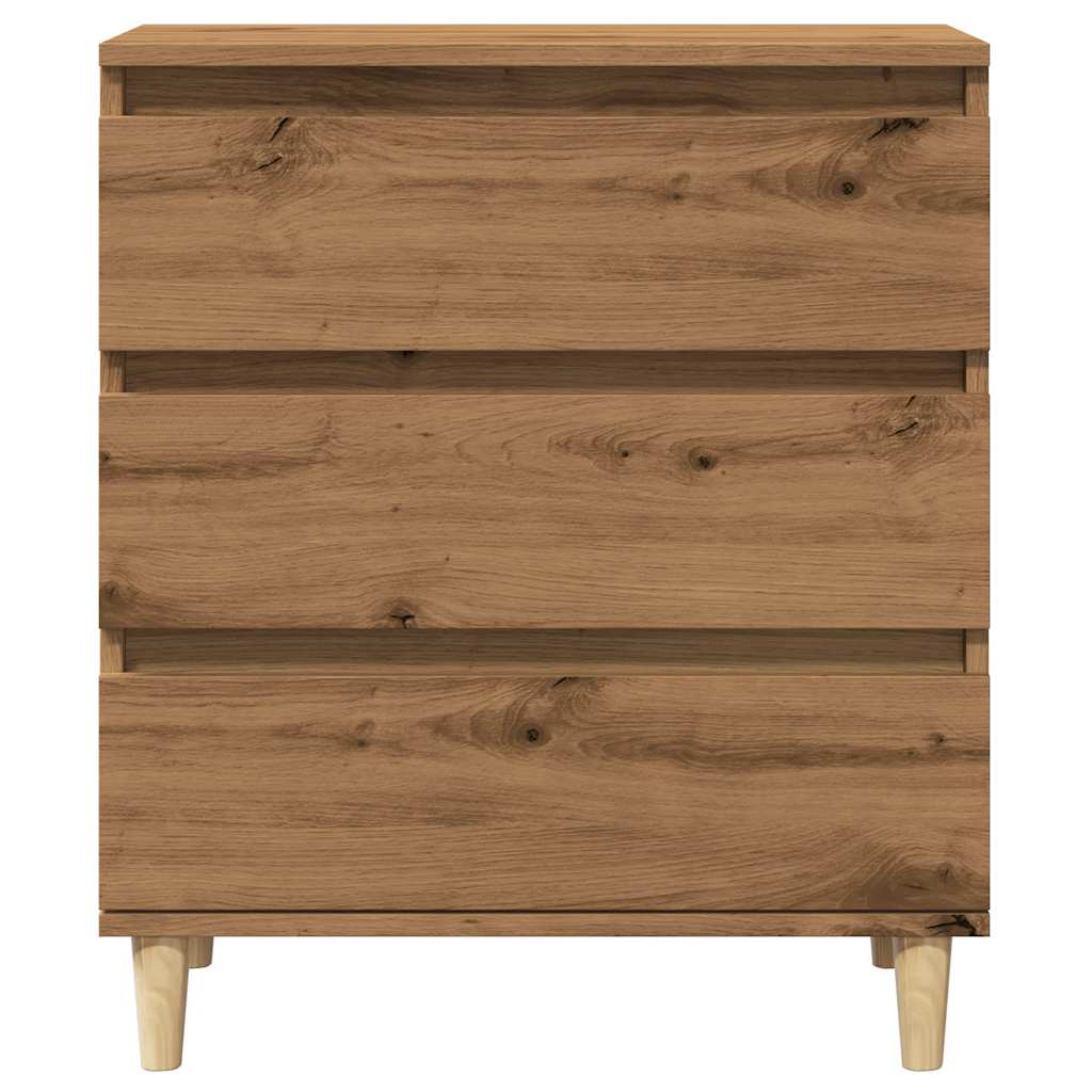 vidaXL Μπουφές Τεχνίτης Δρυς 60x35x70 εκ. από Επεξεργασμένο Ξύλο