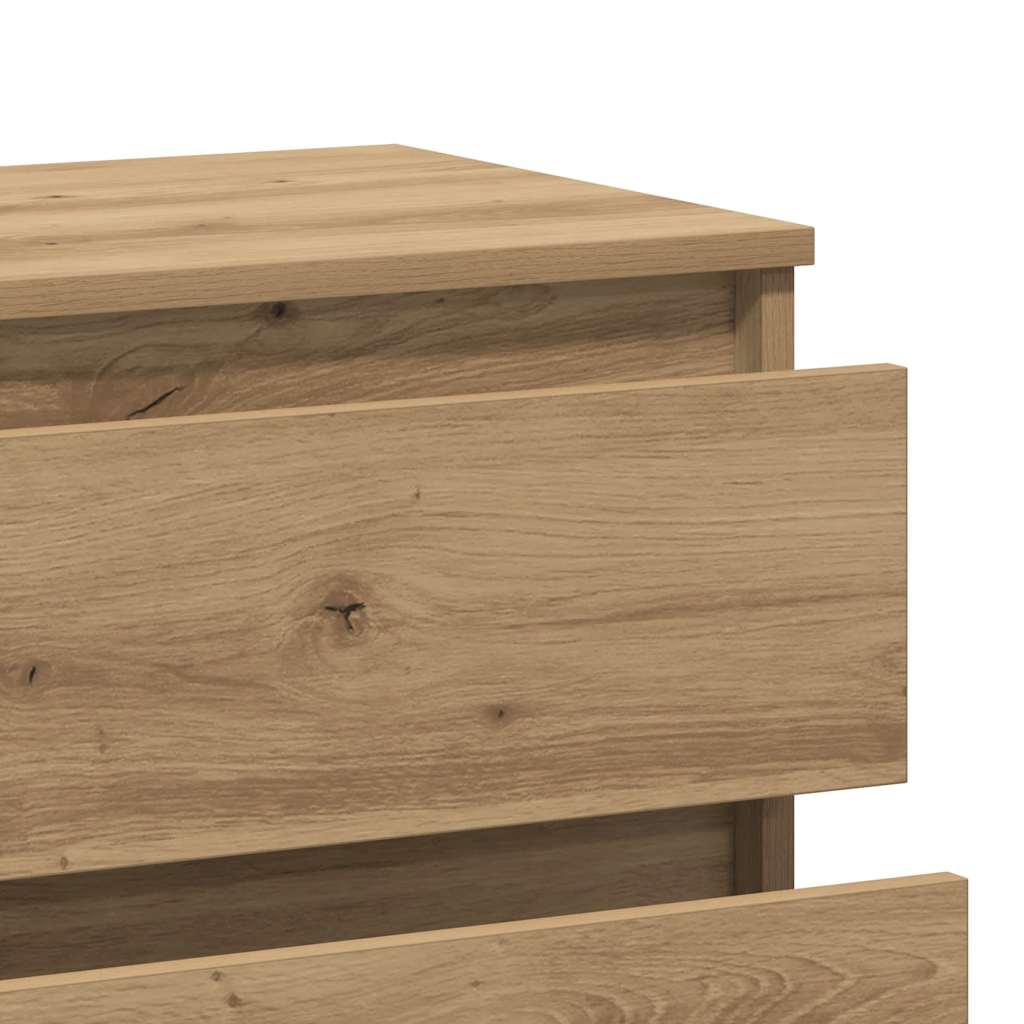 vidaXL Μπουφές Τεχνίτης Δρυς 60x35x70 εκ. από Επεξεργασμένο Ξύλο