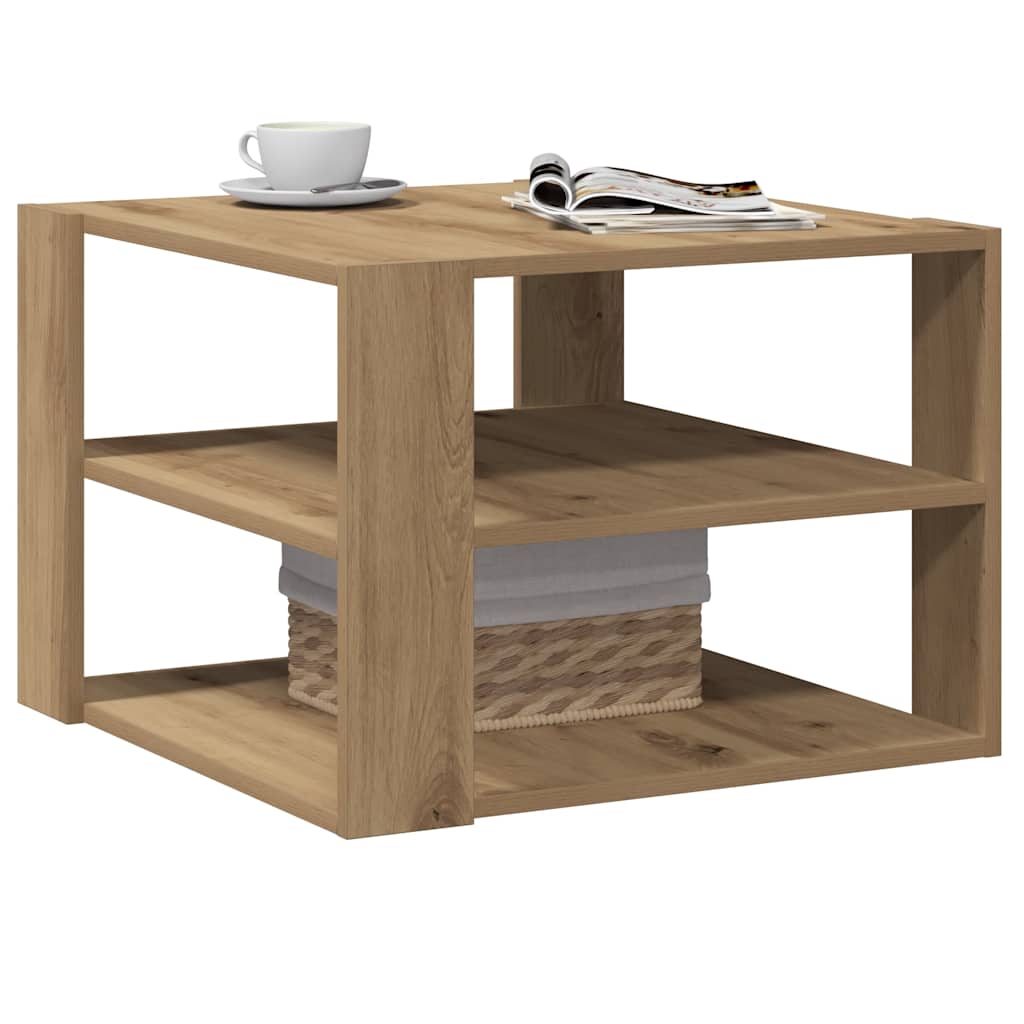 vidaXL Τραπεζάκι σαλονιού Artisan Oak 58x58x40 cm Κατασκευασμένο ξύλο