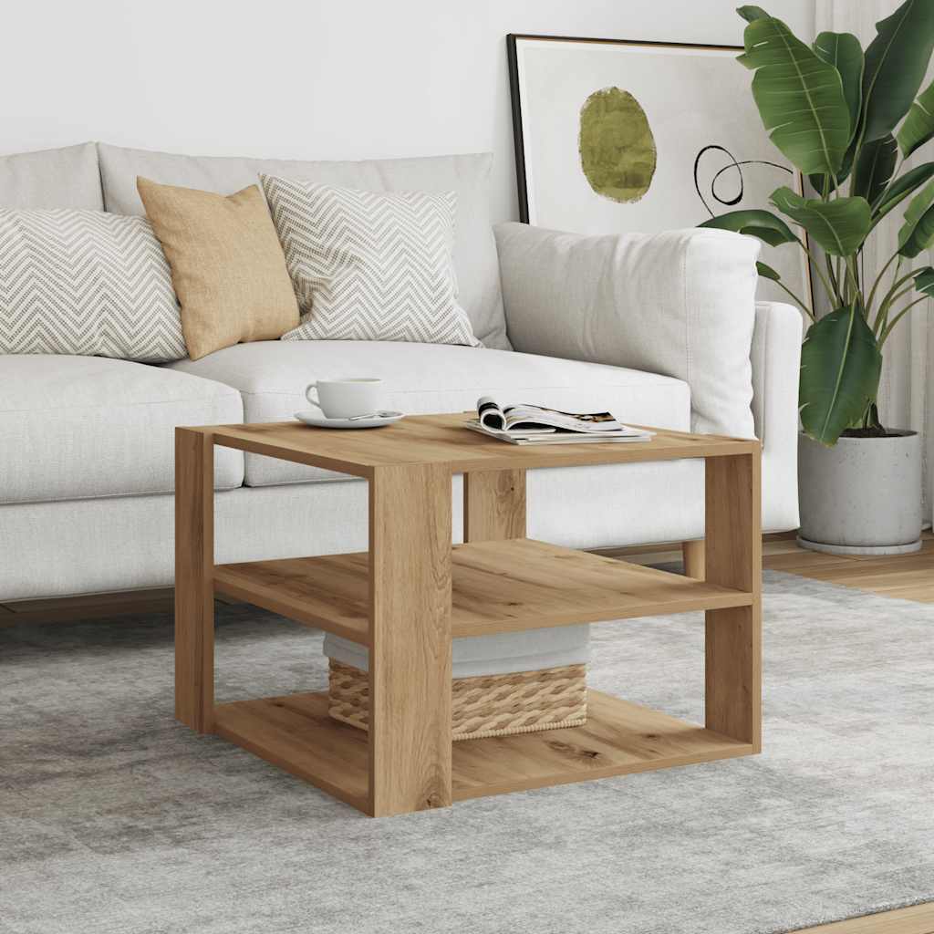vidaXL Τραπεζάκι σαλονιού Artisan Oak 58x58x40 cm Κατασκευασμένο ξύλο