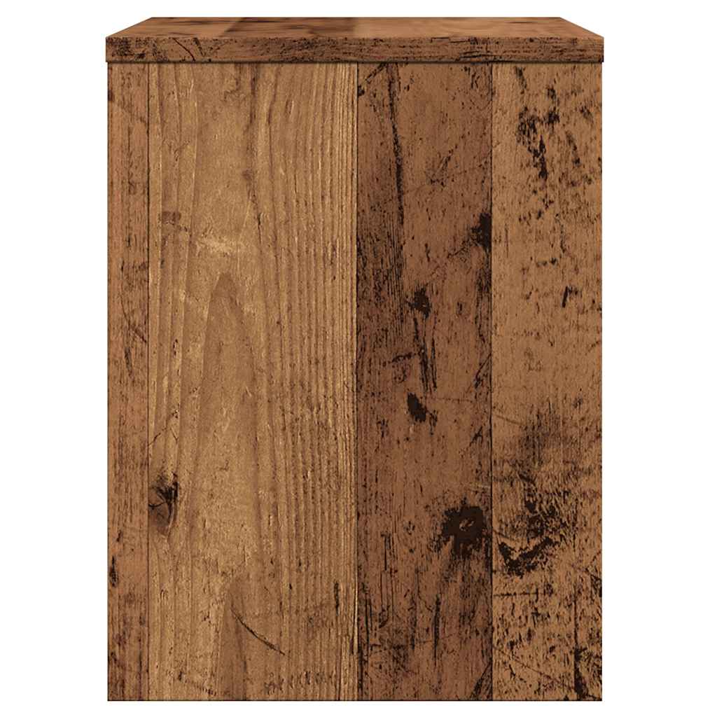 vidaXL Κομοδίνα 2 τεμ. Όψη Παλαιού Ξύλου 40x30x40 εκ. από Επεξ. Ξύλο