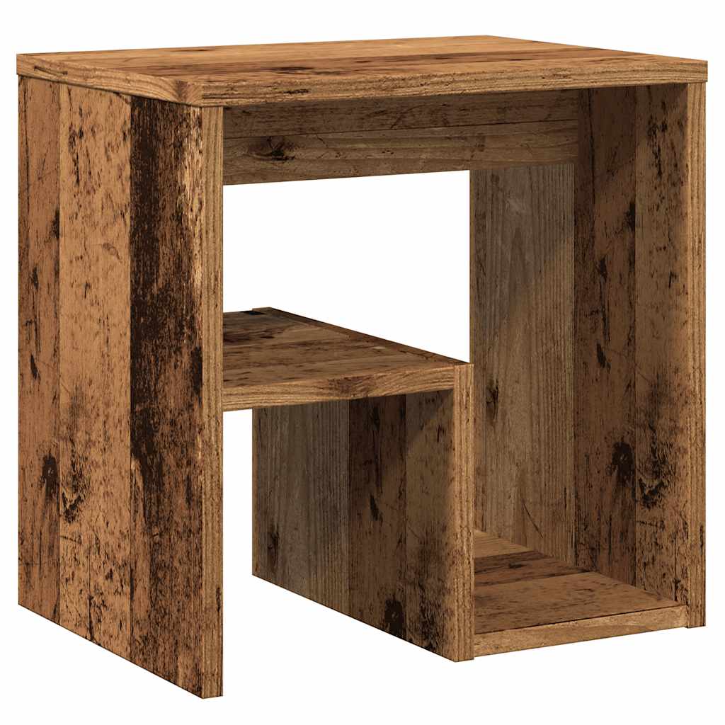 vidaXL Κομοδίνα 2 τεμ. Όψη Παλαιού Ξύλου 40x30x40 εκ. από Επεξ. Ξύλο