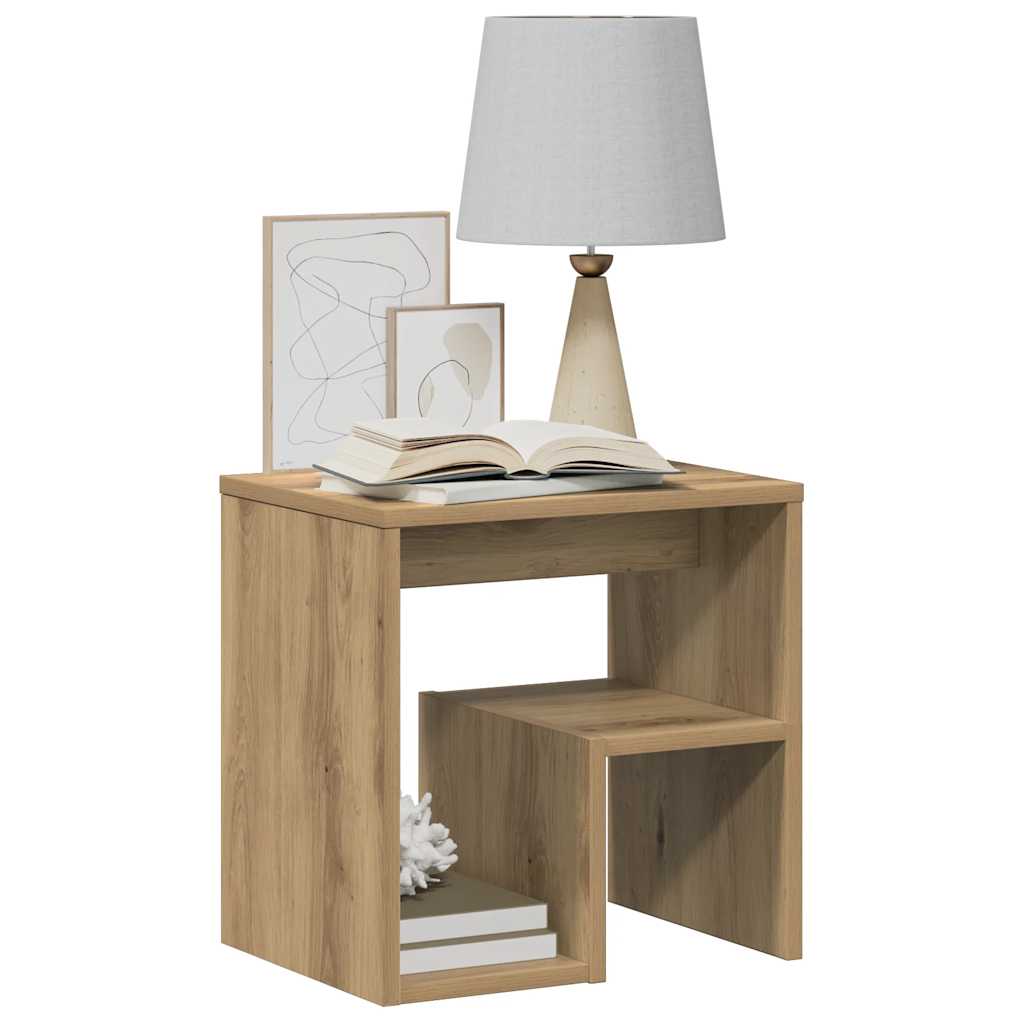 vidaXL Κομοδίνα 2 τεμ. Τεχνίτης Δρυς 40x30x40 εκ. από Επεξεργ. Ξύλο