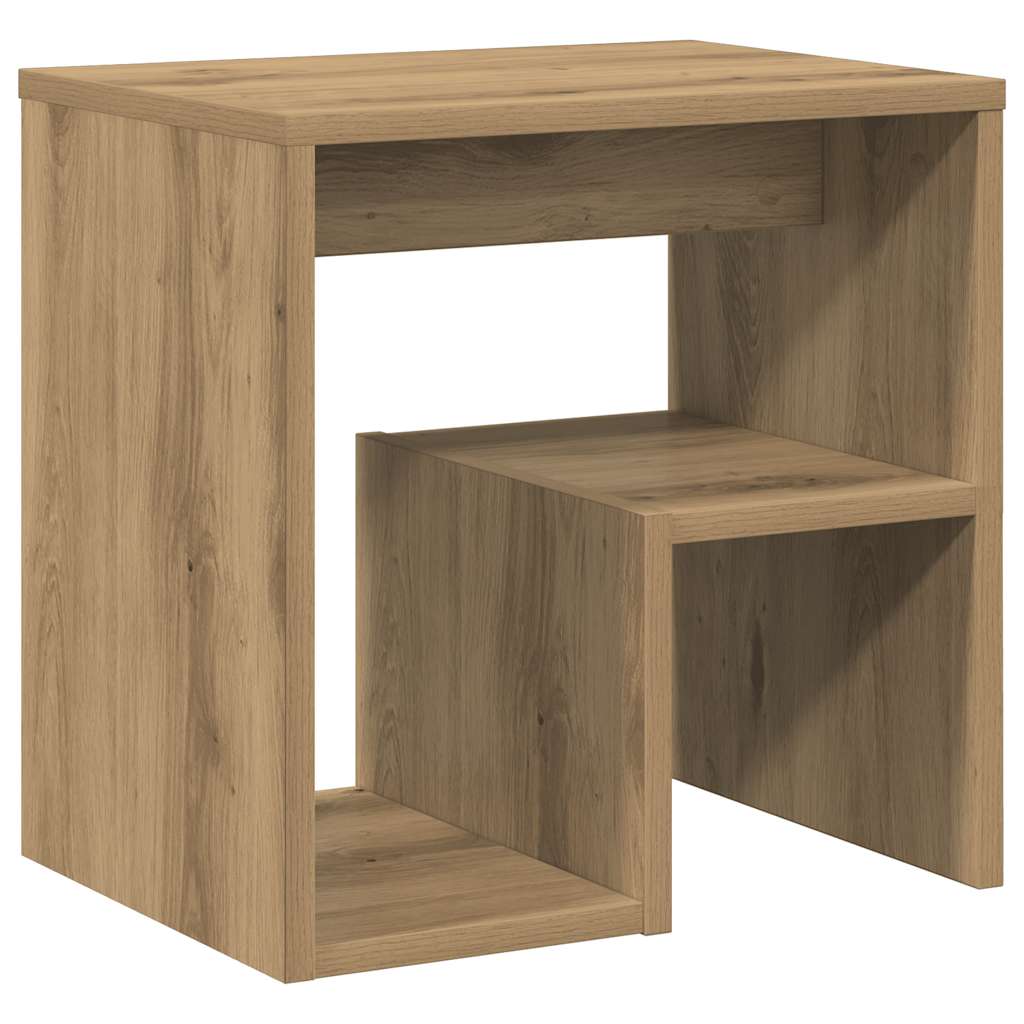 vidaXL Κομοδίνα 2 τεμ. Τεχνίτης Δρυς 40x30x40 εκ. από Επεξεργ. Ξύλο