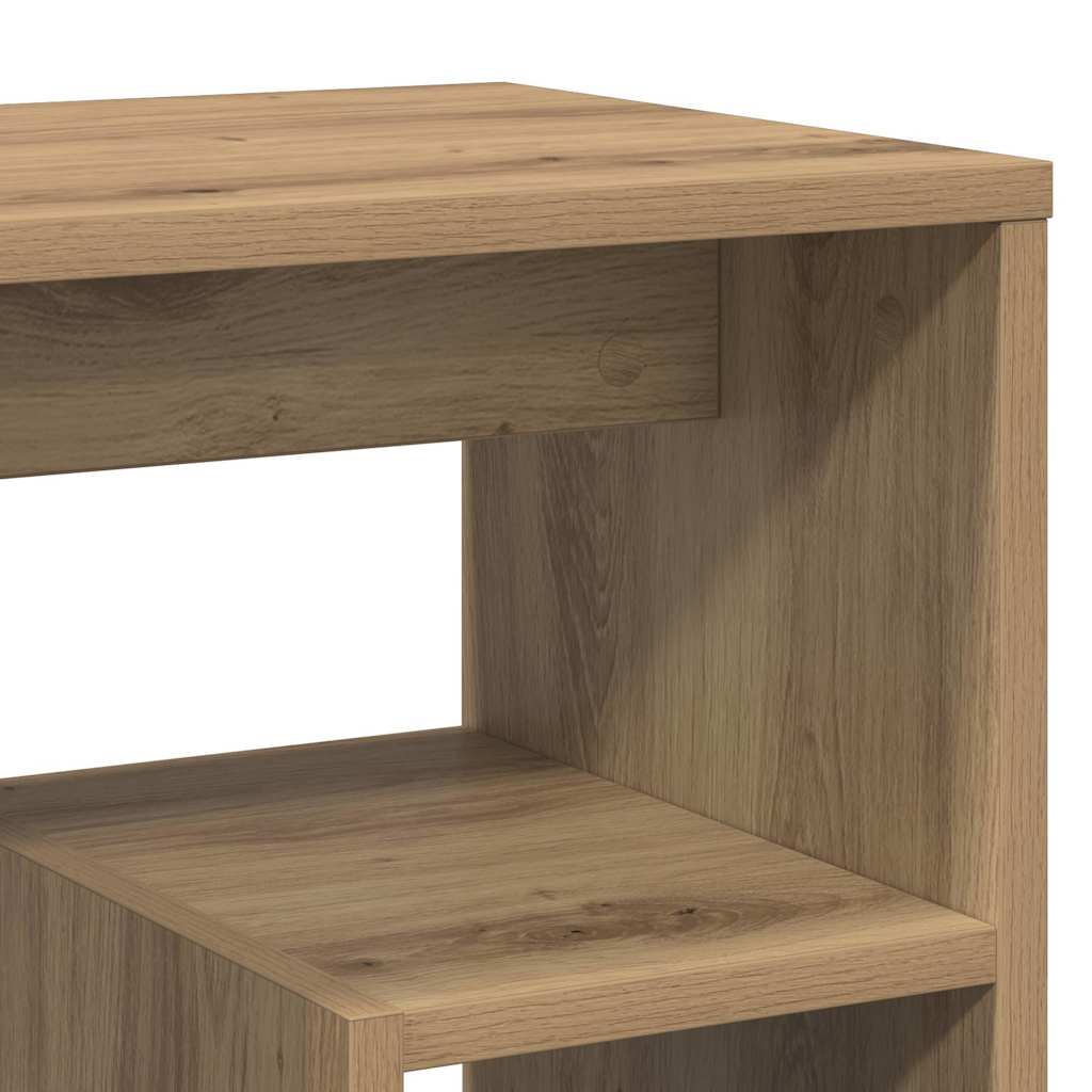 vidaXL Κομοδίνα 2 τεμ. Τεχνίτης Δρυς 40x30x40 εκ. από Επεξεργ. Ξύλο