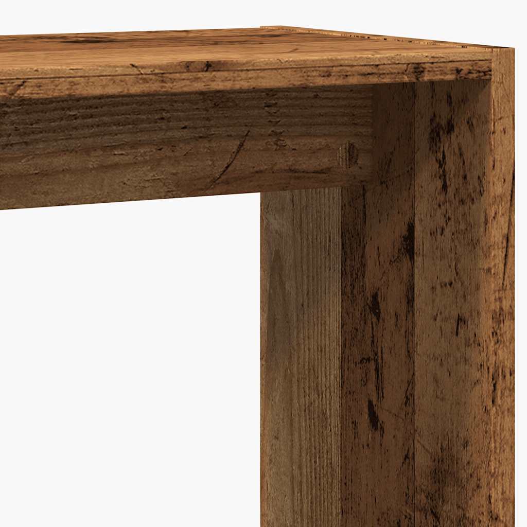 vidaXL Side Table Παλιό ξύλο 50x26x50 cm Κατασκευασμένο ξύλο